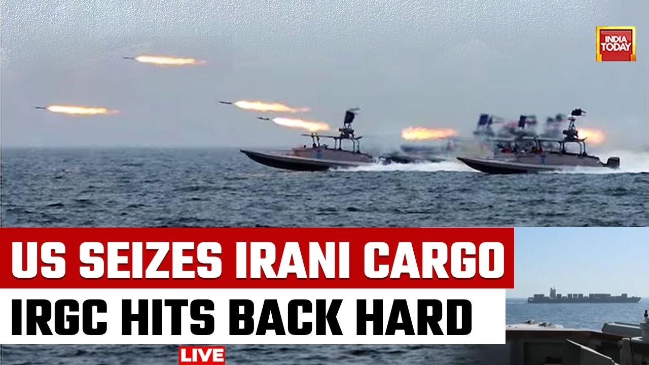 US Navy destroyer in the Gulf of Oman near the Strait of Hormuz